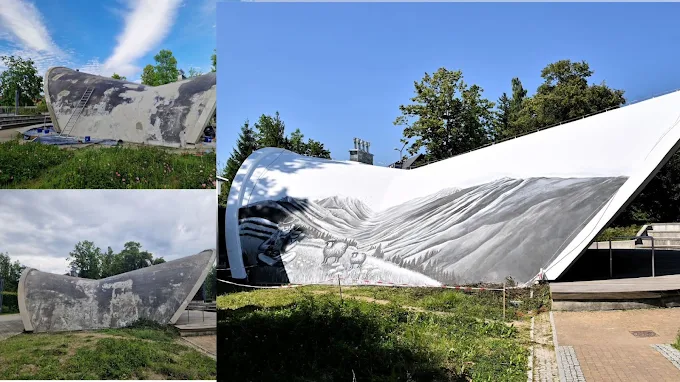 Tynkowanie, malowanie i zabezpieczenie anty-graffiti Muszli Koncertowej